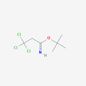 molecular formula C7H12Cl3NO B3131264 叔丁基 2,2,2-三氯乙烷甲酰亚胺 CAS No. 351004-29-0