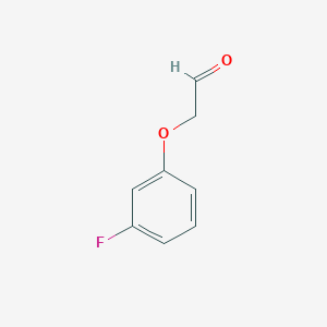 molecular formula C8H7FO2 B3131272 2-(3-Fluorophenoxy)acetaldehyde CAS No. 351076-01-2
