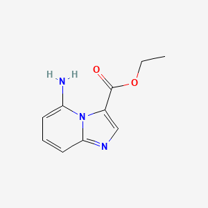 molecular formula C10H11N3O2 B3131353 Ethyl 5-aminoimidazo[1,2-a]pyridine-3-carboxylate CAS No. 35220-15-6