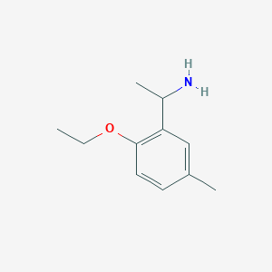 molecular formula C11H17NO B3131365 1-(2-Ethoxy-5-methylphenyl)ethylamine CAS No. 35247-78-0