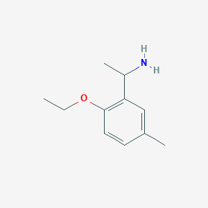 molecular formula C11H17NO B3131365 1-(2-乙氧基-5-甲基苯基)乙胺 CAS No. 35247-78-0