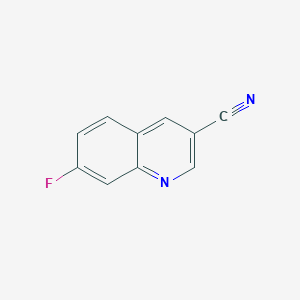 molecular formula C10H5FN2 B3131368 7-Fluoroquinoline-3-carbonitrile CAS No. 352521-51-8