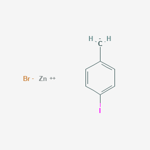 molecular formula C7H6BrIZn B3131370 4-Iodobenzylzinc bromide 0.5M solution& CAS No. 352530-30-4