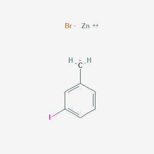 molecular formula C7H6BrIZn B3131374 3-Iodobenzylzinc bromide 0.5M solution& CAS No. 352530-31-5