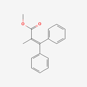 molecular formula C17H16O2 B3131390 2-Methyl-3,3-diphenylpropenoic acid methyl ester CAS No. 35283-20-6