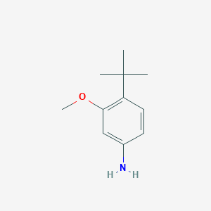 molecular formula C11H17NO B3131398 4-(tert-Butyl)-3-methoxyaniline CAS No. 35291-89-5