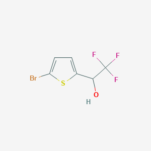 molecular formula C6H4BrF3OS B3131401 1-(5-溴噻吩-2-基)-2,2,2-三氟乙醇 CAS No. 35304-69-9