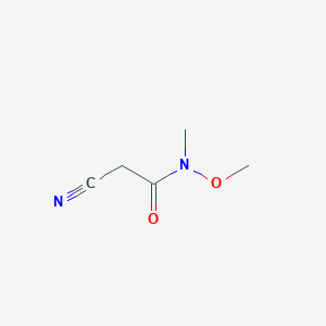 molecular formula C5H8N2O2 B3131403 2-cyano-N-methoxy-N-methylacetamide CAS No. 353237-65-7