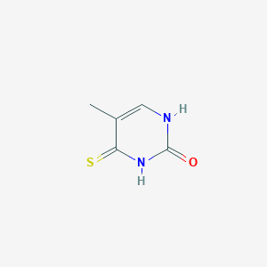 molecular formula C5H6N2OS B3131467 5-methyl-4-thioxo-3,4-dihydropyrimidin-2(1H)-one CAS No. 35455-79-9