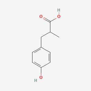 molecular formula C10H12O3 B3131475 3-(4-Hydroxyphenyl)-2-methylpropanoic acid CAS No. 35456-48-5