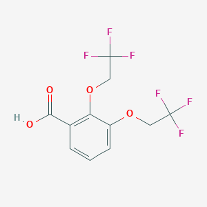 molecular formula C11H8F6O4 B3131483 2,3-双(2,2,2-三氟乙氧基)苯甲酸 CAS No. 35480-50-3