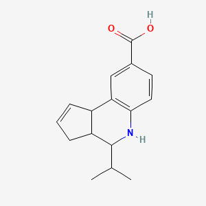 molecular formula C16H19NO2 B3131491 4-Isopropyl-3a,4,5,9b-tetrahydro-3H-cyclopenta[c]quinoline-8-carboxylic acid CAS No. 354820-37-4