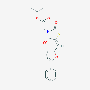 Isopropyl {2,4-dioxo-5-[(5-phenyl-2-furyl)methylene]-1,3-thiazolidin-3-yl}acetate