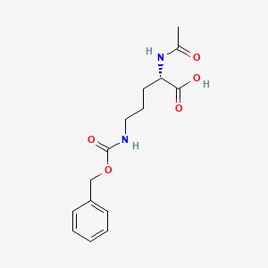 molecular formula C15H20N2O5 B3131521 (2S)-2-acetamido-5-(benzyloxycarbonylamino)pentanoic acid CAS No. 35515-72-1