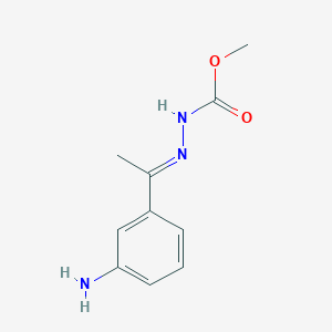 (E)-methyl 2-(1-(3-aminophenyl)ethylidene)hydrazinecarboxylate