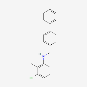 molecular formula C20H18ClN B3131579 N-([1,1'-Biphenyl]-4-ylmethyl)-3-chloro-2-methylaniline CAS No. 356530-33-1