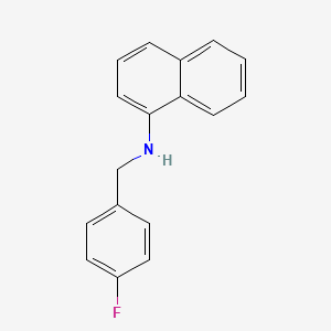 molecular formula C17H14FN B3131603 N-(4-Fluorobenzyl)-1-naphthalenamine CAS No. 356531-44-7