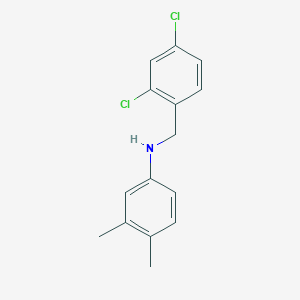 molecular formula C15H15Cl2N B3131608 N-(2,4-Dichlorobenzyl)-3,4-dimethylaniline CAS No. 356531-73-2