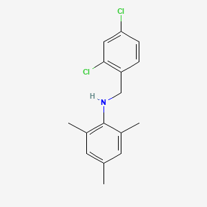 molecular formula C16H17Cl2N B3131616 N-(2,4-二氯苄基)-2,4,6-三甲基苯胺 CAS No. 356531-80-1