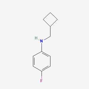 molecular formula C11H14FN B3131672 Cyclobutylmethyl-(4-fluoro-phenyl)-amine CAS No. 356539-70-3