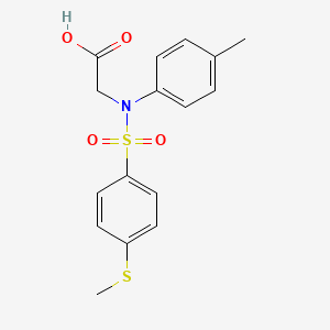 N-(4-methylphenyl)-N-{[4-(methylsulfanyl)phenyl]sulfonyl}glycine