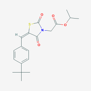 Isopropyl [5-(4-tert-butylbenzylidene)-2,4-dioxo-1,3-thiazolidin-3-yl]acetate