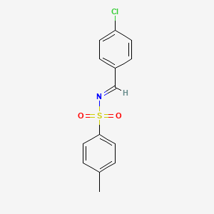 molecular formula C14H12ClNO2S B3131722 (NE)-N-[(4-chlorophenyl)methylidene]-4-methylbenzenesulfonamide CAS No. 357417-22-2