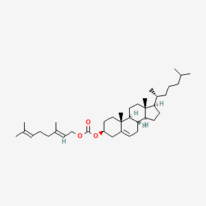 molecular formula C38H62O3 B3131732 胆固醇香叶基碳酸酯 CAS No. 35750-35-7