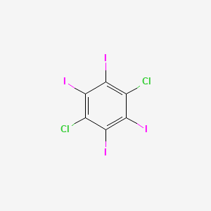 molecular formula C6Cl2I4 B3131737 1,4-Dichloro-2,3,5,6-tetraiodobenzene CAS No. 357609-68-8