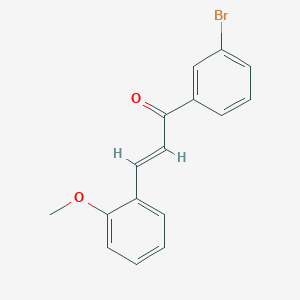 molecular formula C16H13BrO2 B3131781 (2E)-1-(3-Bromophenyl)-3-(2-methoxyphenyl)prop-2-en-1-one CAS No. 358656-07-2