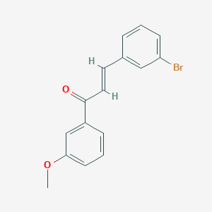 molecular formula C16H13BrO2 B3131800 (2E)-3-(3-溴苯基)-1-(3-甲氧苯基)丙-2-烯-1-酮 CAS No. 358656-44-7