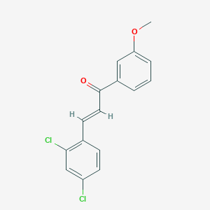 molecular formula C16H12Cl2O2 B3131802 (2E)-3-(2,4-Dichlorophenyl)-1-(3-methoxyphenyl)prop-2-en-1-one CAS No. 358656-46-9