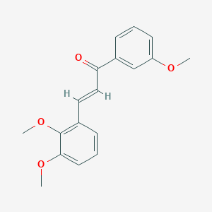 molecular formula C18H18O4 B3131804 (2E)-3-(2,3-Dimethoxyphenyl)-1-(3-methoxyphenyl)prop-2-en-1-one CAS No. 358656-55-0