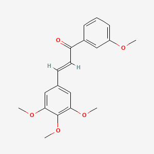 molecular formula C19H20O5 B3131812 (2E)-1-(3-Methoxyphenyl)-3-(3,4,5-trimethoxyphenyl)prop-2-en-1-one CAS No. 358656-62-9