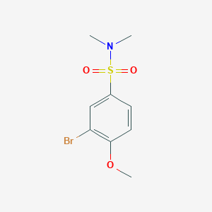 molecular formula C9H12BrNO3S B3131831 3-bromo-4-methoxy-N,N-dimethylbenzenesulfonamide CAS No. 358665-70-0