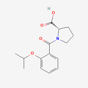 molecular formula C15H19NO4 B3131845 1-(2-异丙氧基苯甲酰基)脯氨酸 CAS No. 358674-85-8