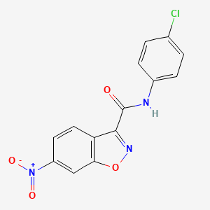 N-(4-chlorophenyl)-6-nitro-1,2-benzoxazole-3-carboxamide