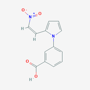molecular formula C13H10N2O4 B313189 3-[2-[(Z)-2-nitroethenyl]pyrrol-1-yl]benzoic acid 