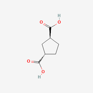 molecular formula C7H10O4 B3131920 trans-Cyclopentane-1,3-dicarboxylic acid CAS No. 36010-89-6