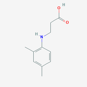 molecular formula C11H15NO2 B3131921 3-((2,4-Dimethylphenyl)amino)propanoic acid CAS No. 36053-80-2