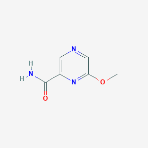 molecular formula C6H7N3O2 B3131932 6-甲氧基吡嗪-2-甲酰胺 CAS No. 36070-86-7