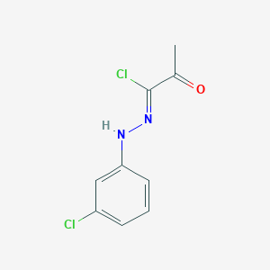 molecular formula C9H8Cl2N2O B3131941 N-(3-chlorophenyl)-2-oxopropanehydrazonoyl chloride CAS No. 361169-26-8