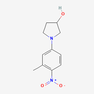 molecular formula C11H14N2O3 B3131950 1-(3-Methyl-4-nitrophenyl)-pyrrolidin-3-ol CAS No. 361346-63-6
