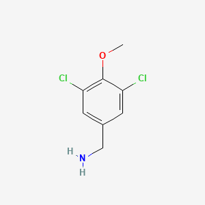 molecular formula C8H9Cl2NO B3131969 3,5-Dichloro-4-methoxybenzylamine CAS No. 36167-94-9