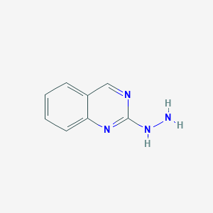 molecular formula C8H8N4 B3132022 2-Hydrazinylquinazoline CAS No. 36265-27-7