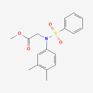 Methyl N-(3,4-dimethylphenyl)-N-(phenylsulfonyl)glycinate