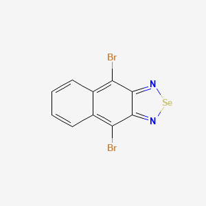 molecular formula C10H4Br2N2Se B3132100 4,9-Dibromonaphtho[2,3-C][1,2,5]selenadiazole CAS No. 364333-02-8