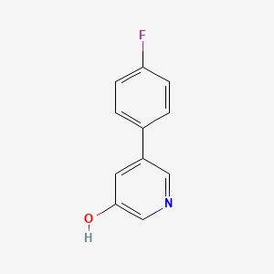 molecular formula C11H8FNO B3132143 5-(4-Fluorophenyl)pyridin-3-ol CAS No. 364763-21-3