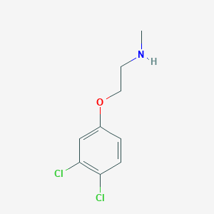 molecular formula C9H11Cl2NO B3132199 2-(3,4-dichlorophenoxy)-N-methylethanamine CAS No. 36507-37-6