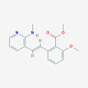 2-Methoxy-6-[2-(2-methylamino-pyridin-3-yl)-vinyl]-benzoic acid methyl ester